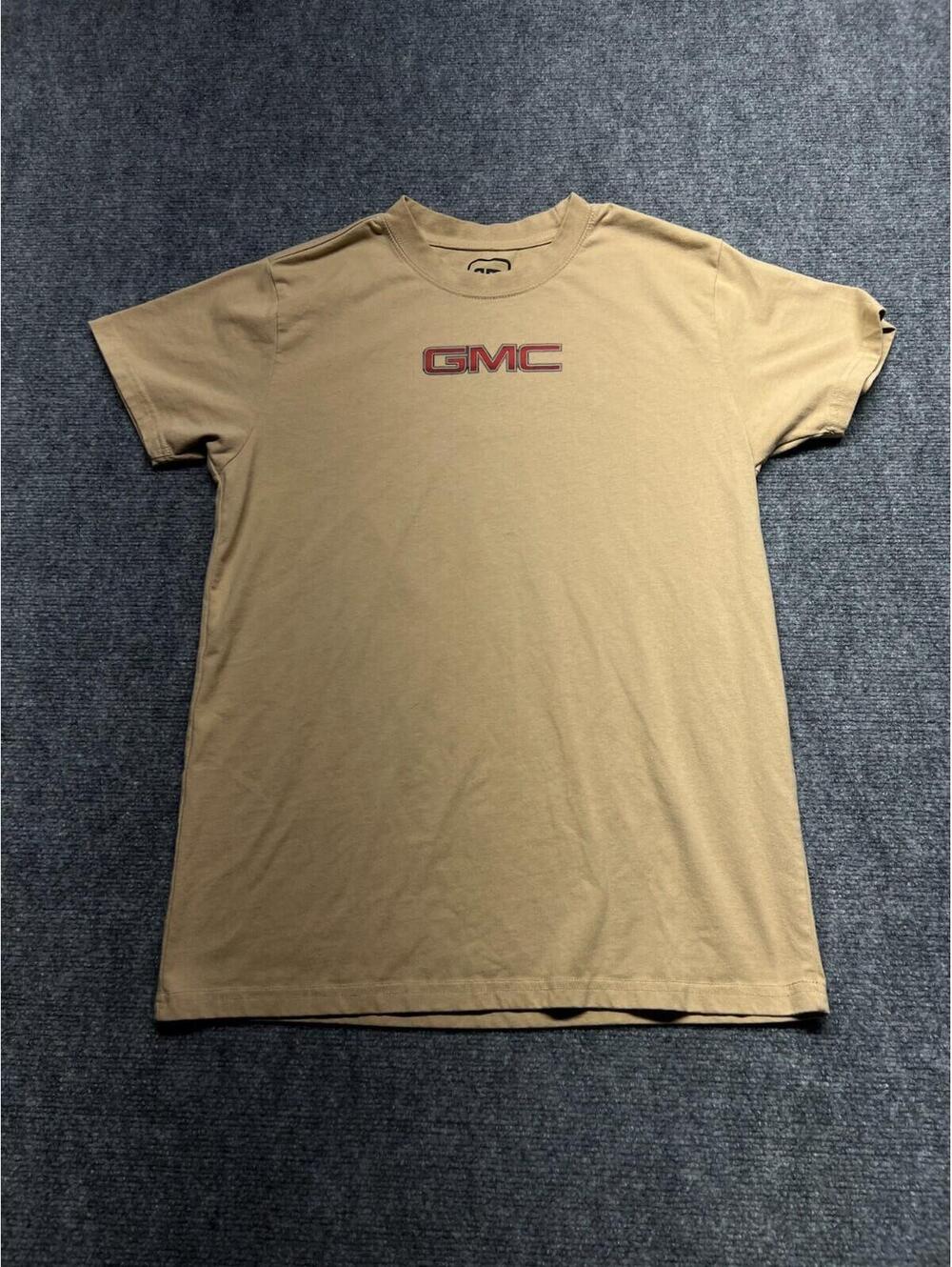 Vintage GMC Truck Graphic T Shirt Mens Medium Tan Beige Retro General Motors Tee